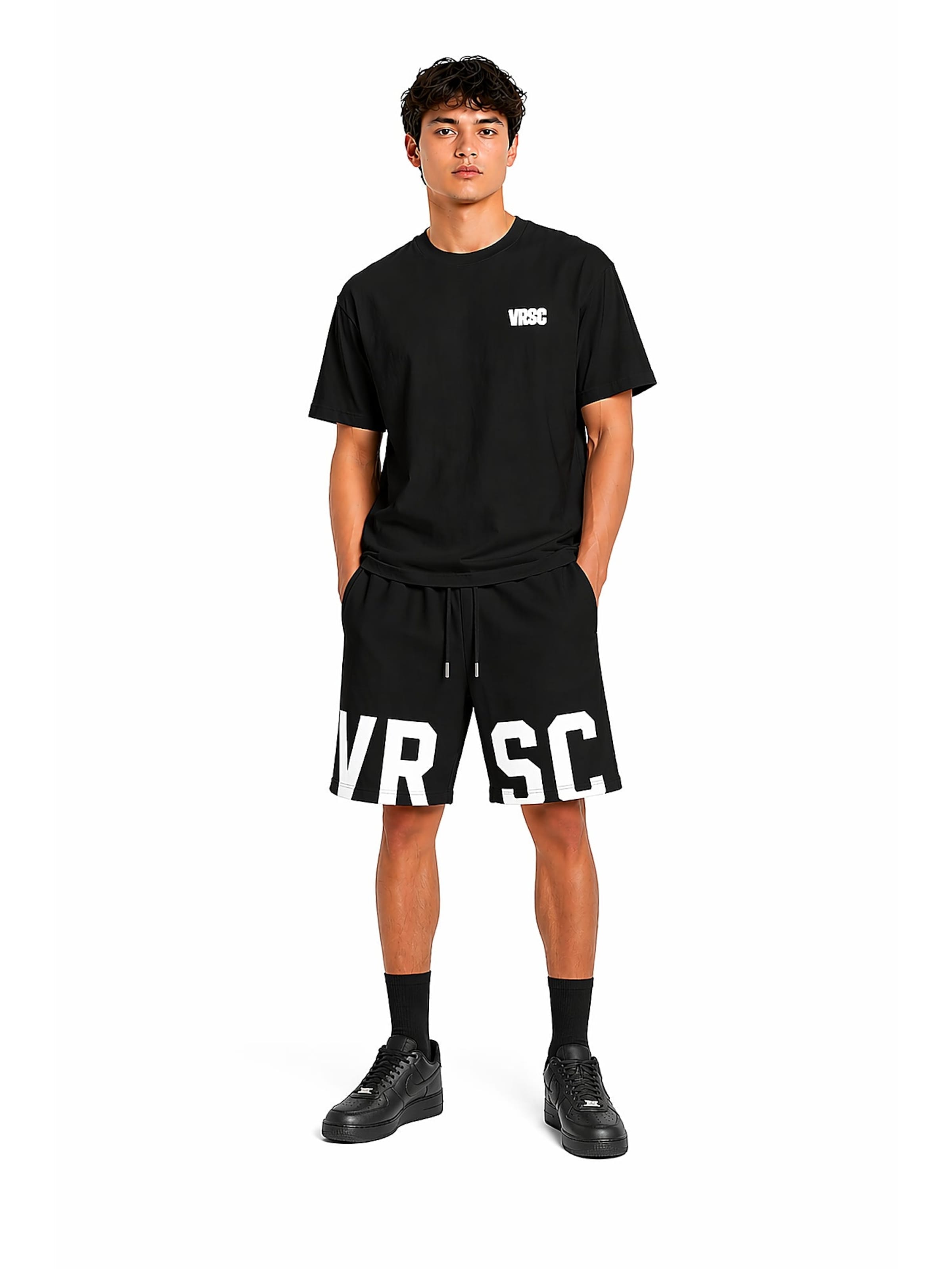 VRSC Board Shorts in White: front