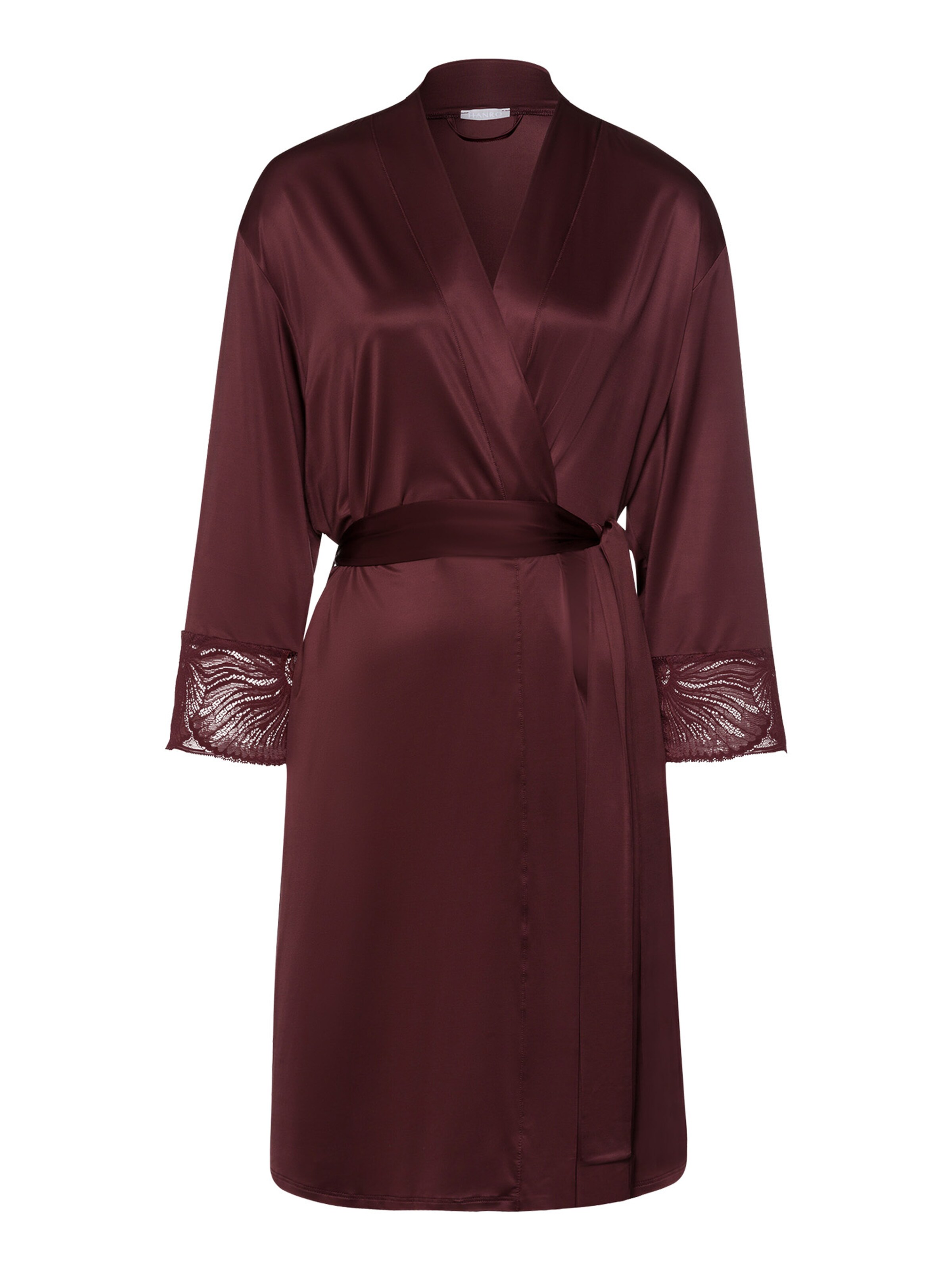 Peignoir court 'Lilith' Hanro en rouge : devant