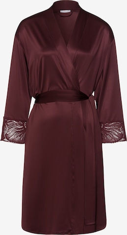 Hanro Bademantel 'Lilith' in Rot: Vorderseite