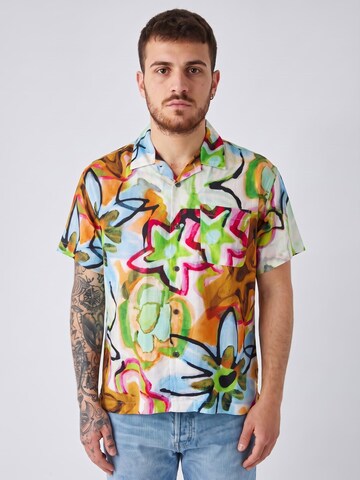Obey Comfort fit Overhemd 'Requiem' in Gemengde kleuren: voorkant