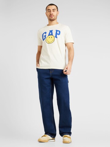 GAP Футболка 'SMILEY X GAP' в Бежевый