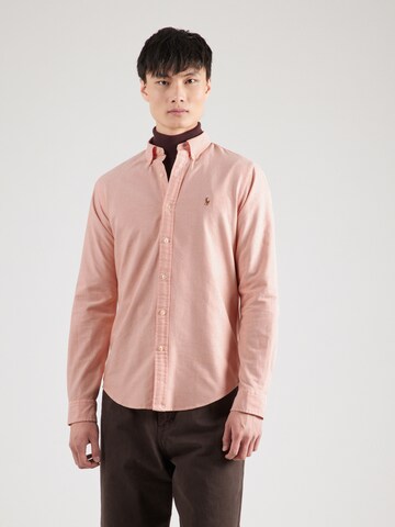 Polo Ralph Lauren Slim Fit Риза в оранжево: отпред