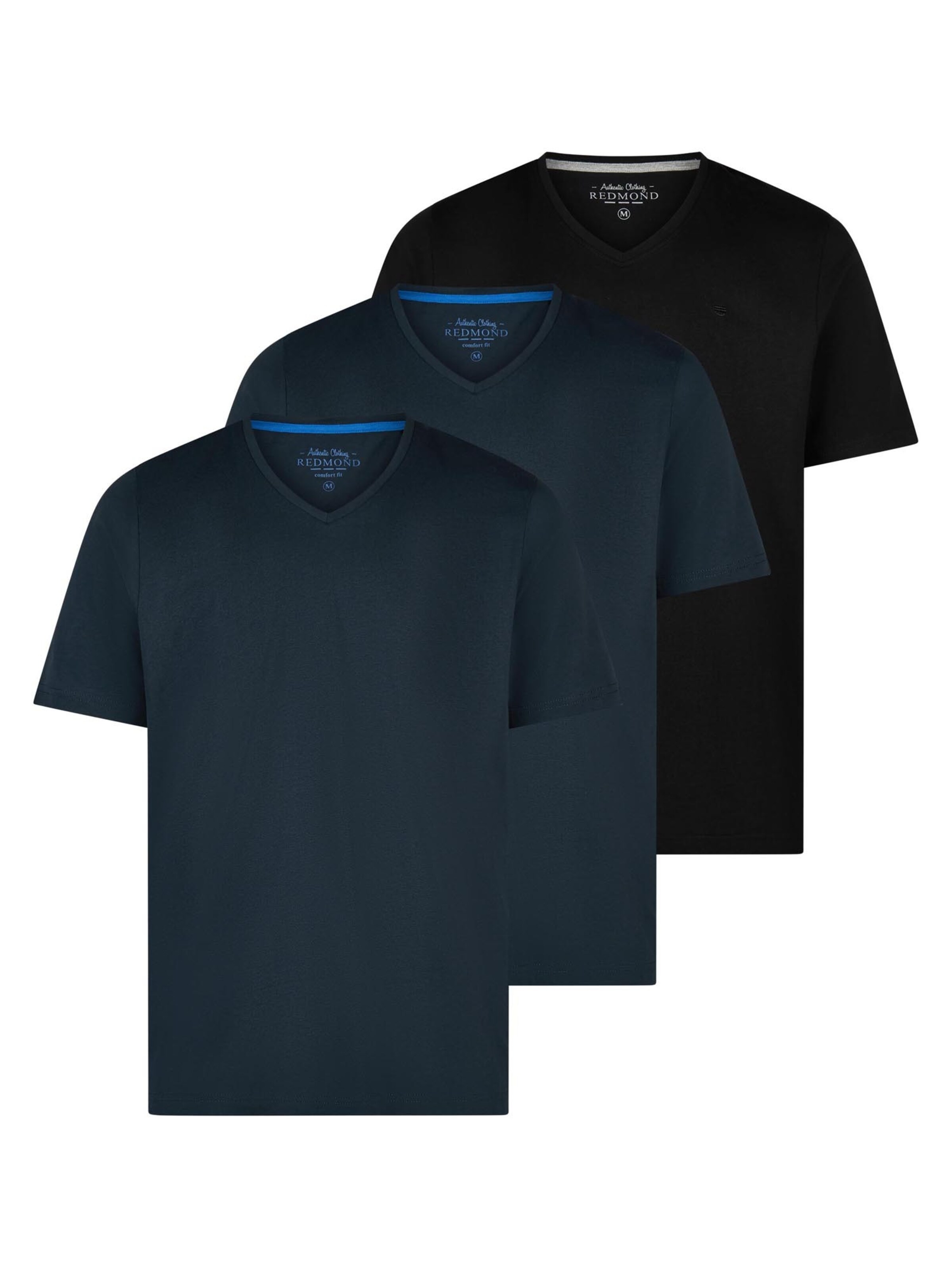 redmond Shirt 'Basic'‌‌‌‌‌‌‌‌‌ in Blau: Vorderseite
