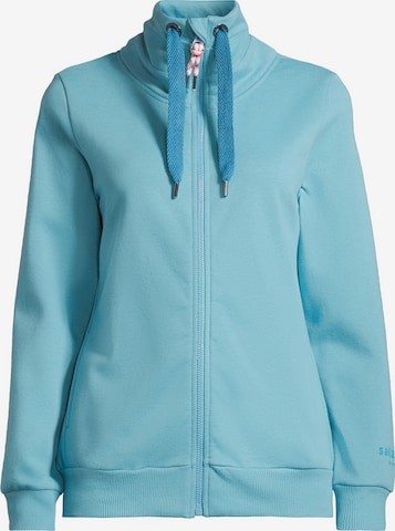 salzhaut Sweatjacke 'Rackeln' in Blau: Vorderseite