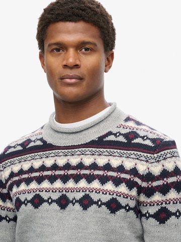 Pullover 'FAIRISLE' di Superdry & Co in grigio