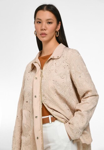 Anna Aura Between-Season Jacket in Beige: front