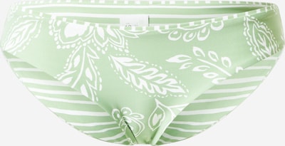 Seafolly Bas de bikini en vert clair / blanc, Vue avec produit