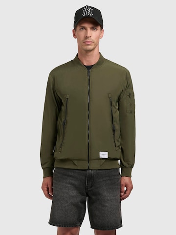 Veste mi-saison 'LISTENER' khujo en vert : devant