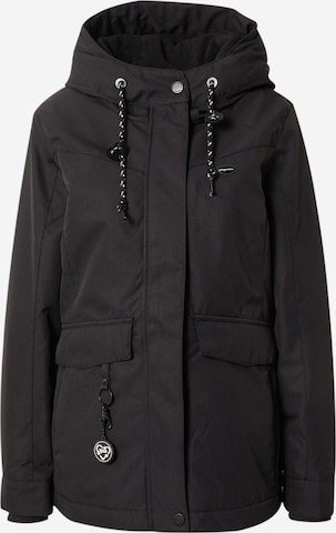 Ragwear Between-Season Jacket 'JAZMIN' in Black: front