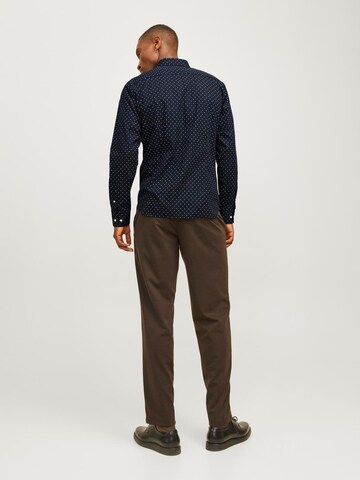 JACK & JONES Slim fit Overhemd 'JJJoe' in Zwart