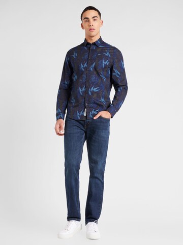 GARCIA Regular fit Button Up Shirt in Blue