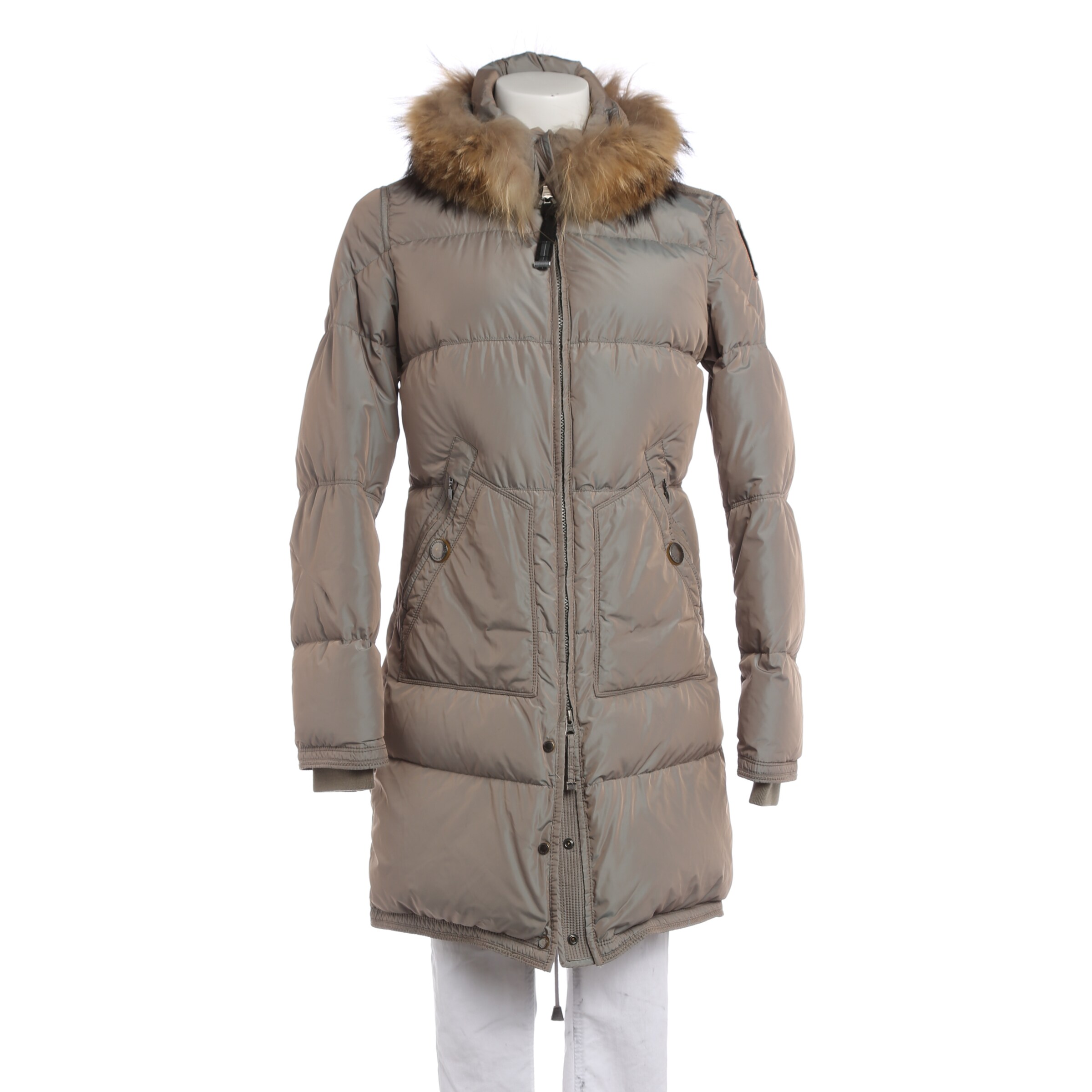 Parajumpers Winterjacke / Wintermantel S in Grün: Vorderseite