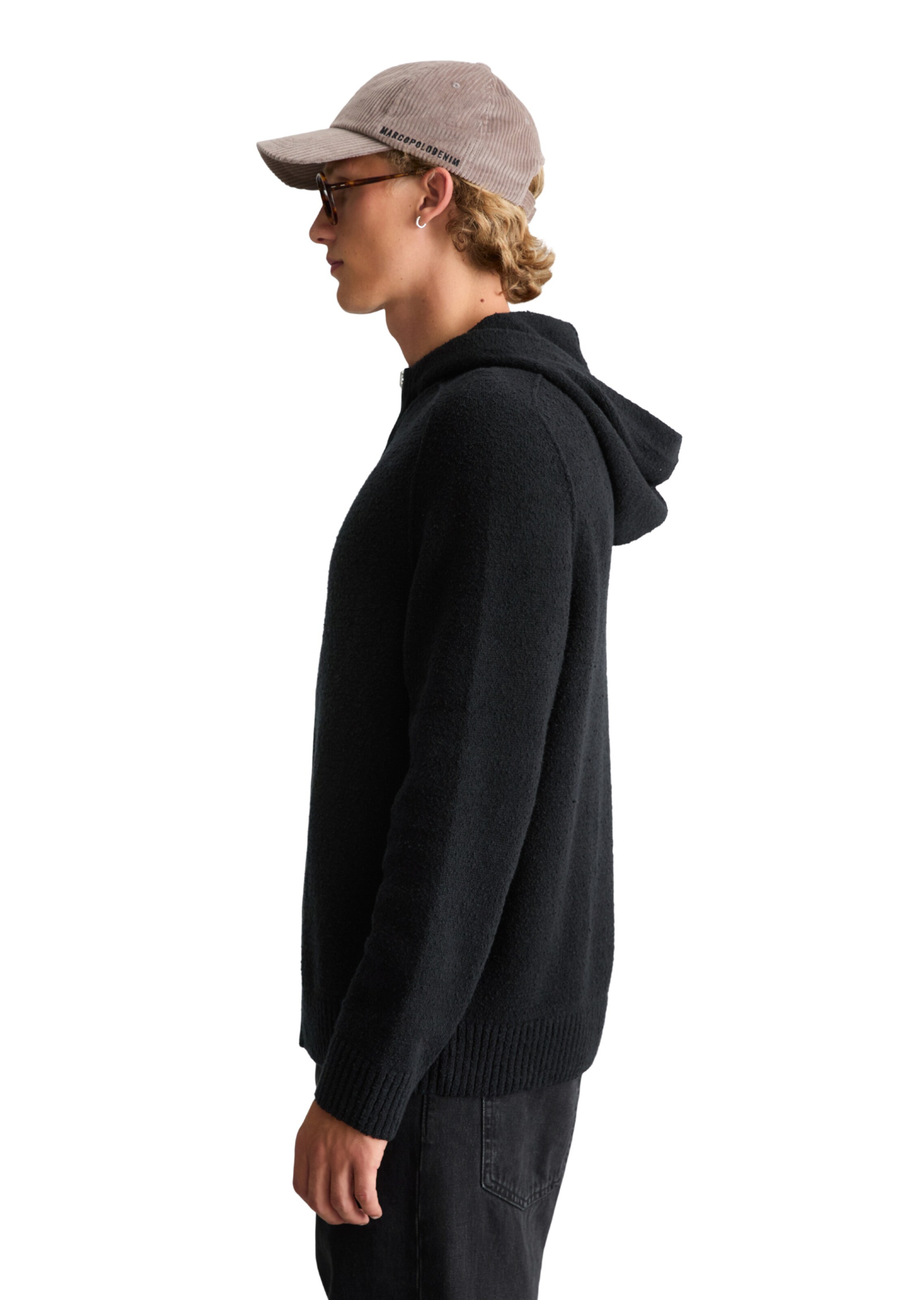 Marc O'Polo DENIM Strickjacke in Schwarz: Seite