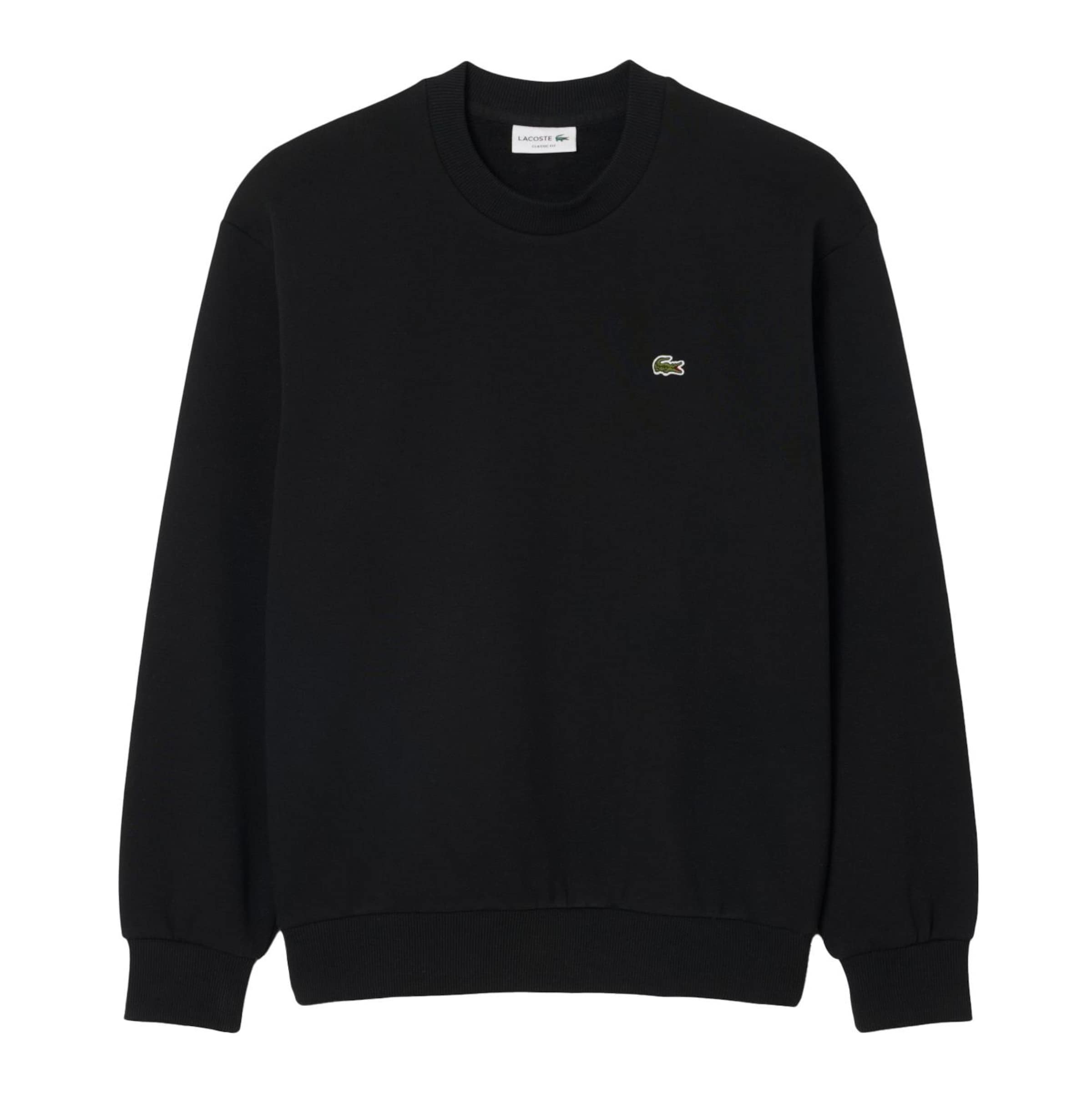 LACOSTE Sweatshirt in Black: front