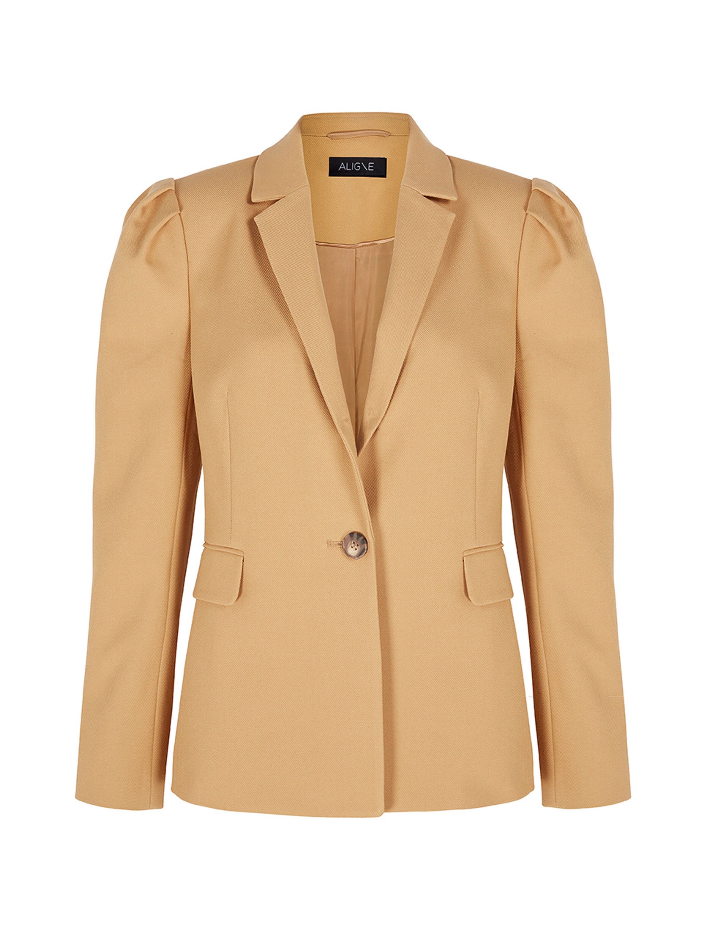 Frauen Blazer Aligne Blazer 'Avelyn' in Hellbraun - JZ90433 Frauen Blazer Aligne Blazer 'Avelyn' in Hellbraun - JZ90433