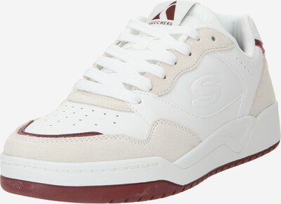 Sneaker bassa SKECHERS di colore grigio chiaro / rosso vino / bianco, Visualizzazione prodotti