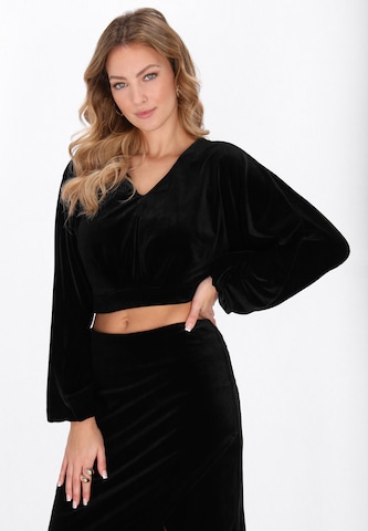 faina - Blusa en negro: frente