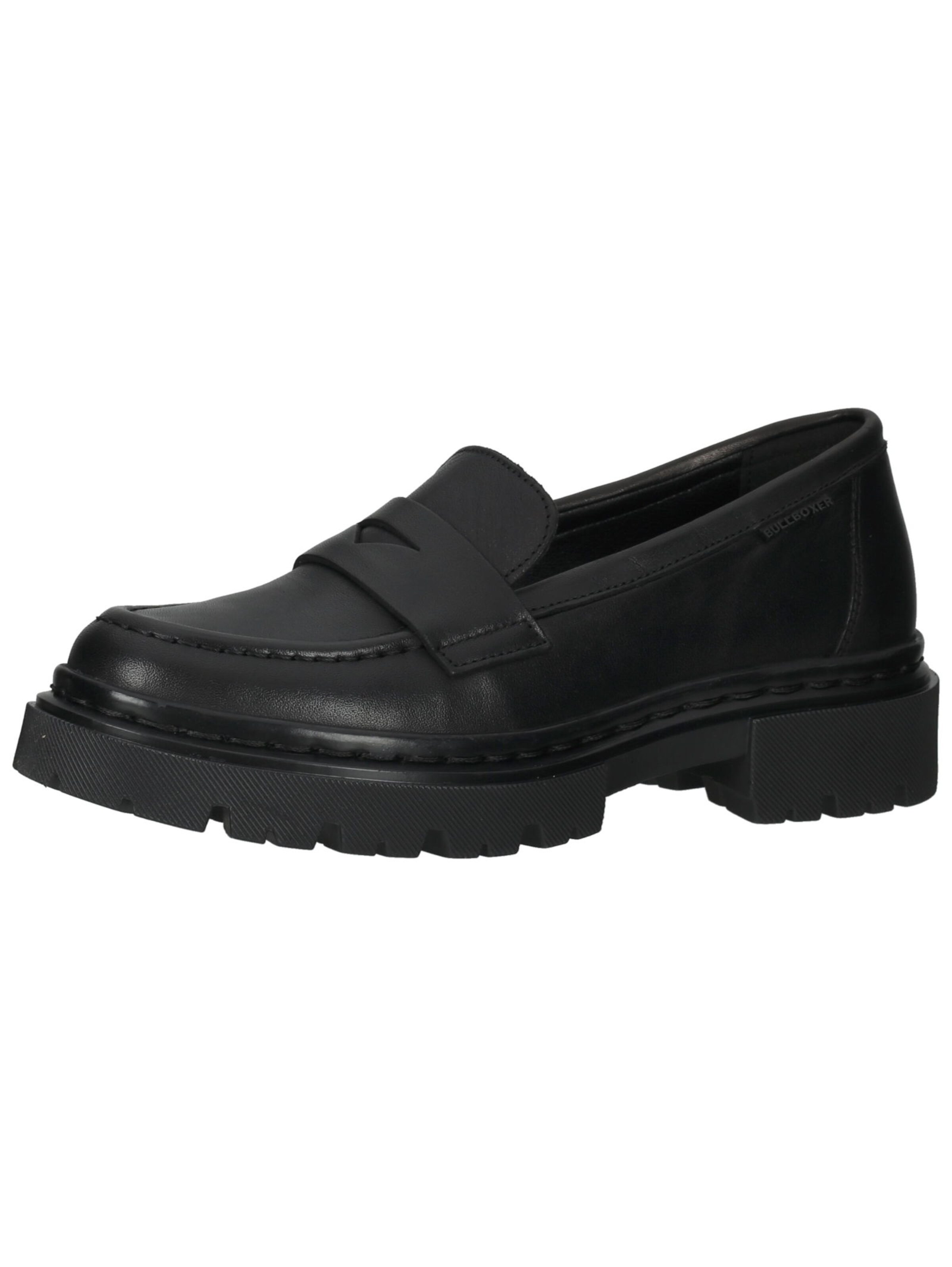 BULLBOXER Classic Flats in Black: front