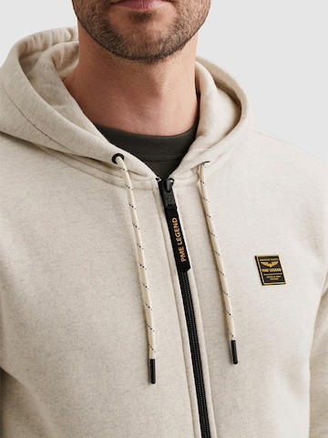 PME Legend Sweatshirt 'PME LEGEND - Sweat jacket with hood and zipper closure' in Wit