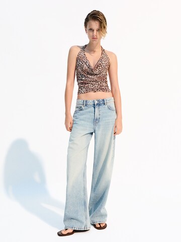 Bershka Top in Brown