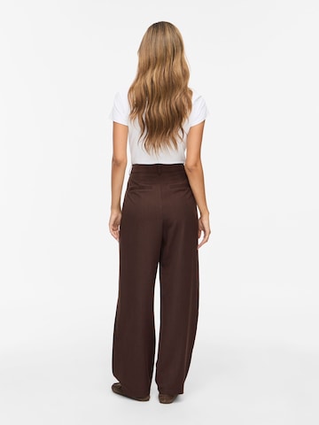 VILA - Barrel Pantalón plisado 'VILeora' en marrón