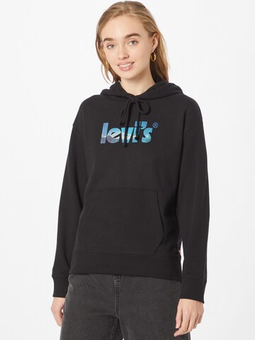 LEVI'S ® Sweatshirt in Zwart: voorkant