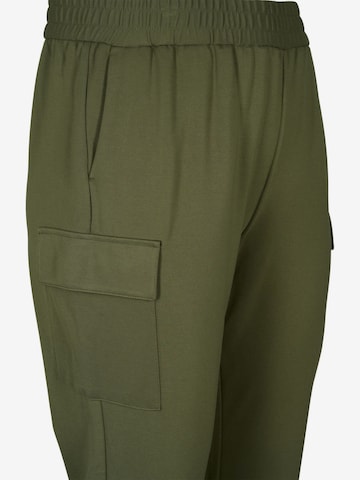 Zizzi Regular Карго панталон 'Jmaddie' в зелено