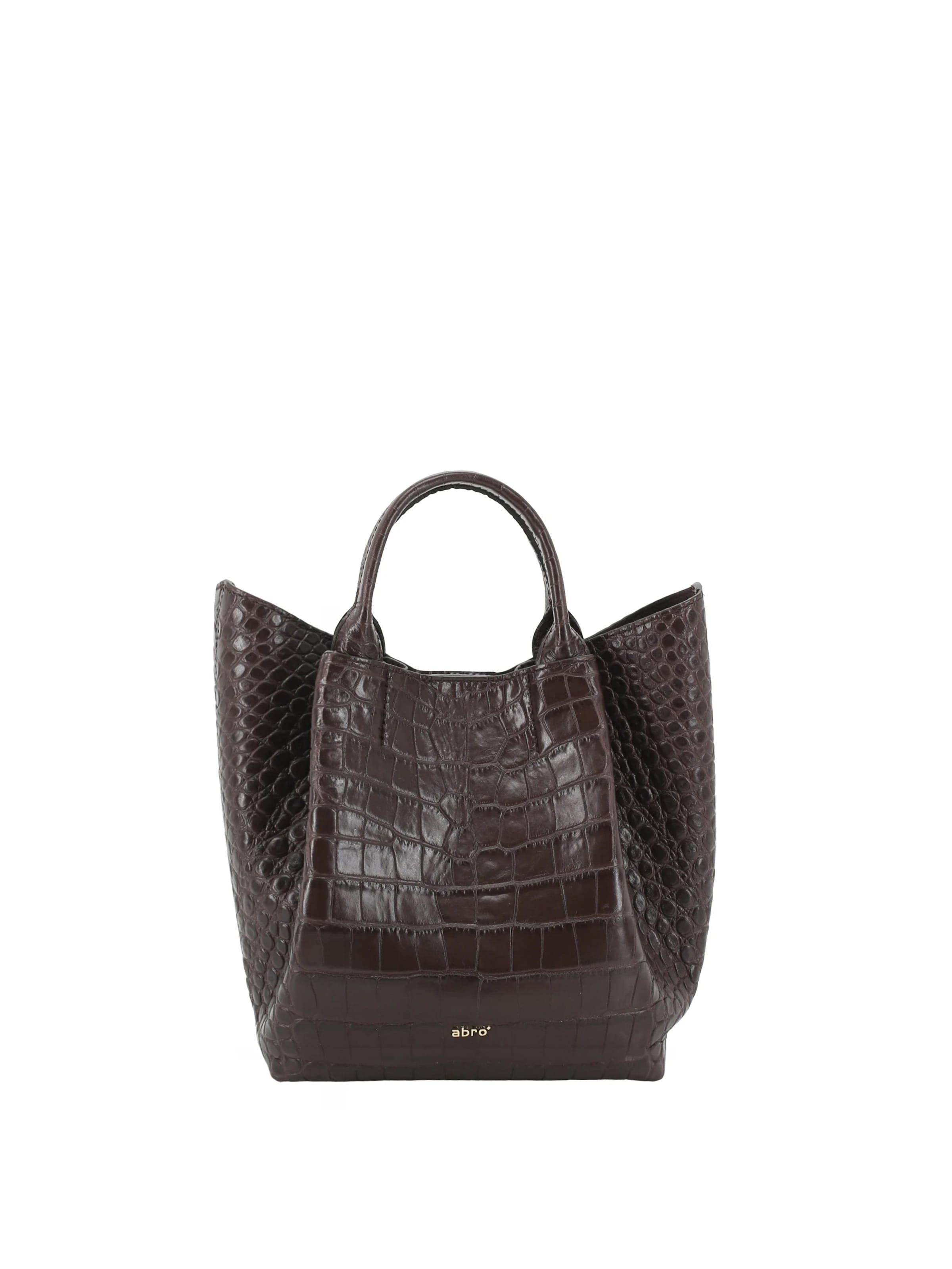 ABRO Shopper 'ESSENITAL' in Brown: front