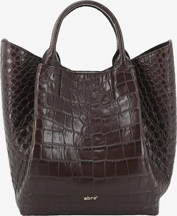 ABRO Shopper 'ESSENITAL' in Brown: front