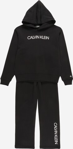 Survêtement Calvin Klein Jeans en noir : devant