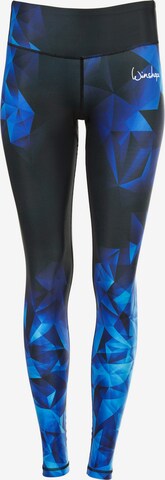 Winshape Skinny Sportbroek 'AEL102' in Blauw: voorkant