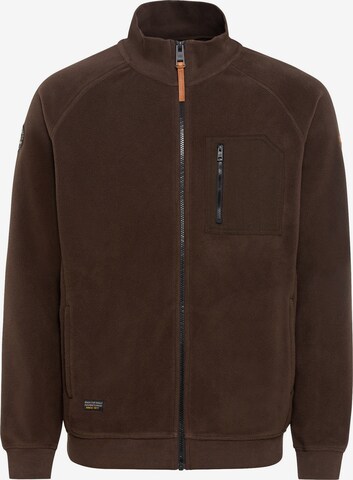 CAMEL ACTIVE Fleece Jacket in Brown: front