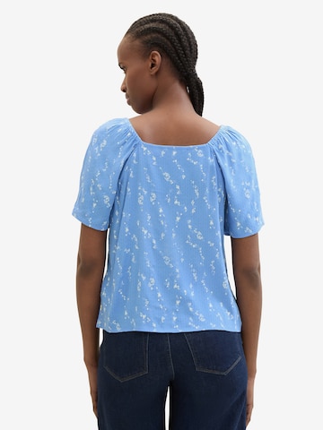 TOM TAILOR DENIM Bluse in Blau