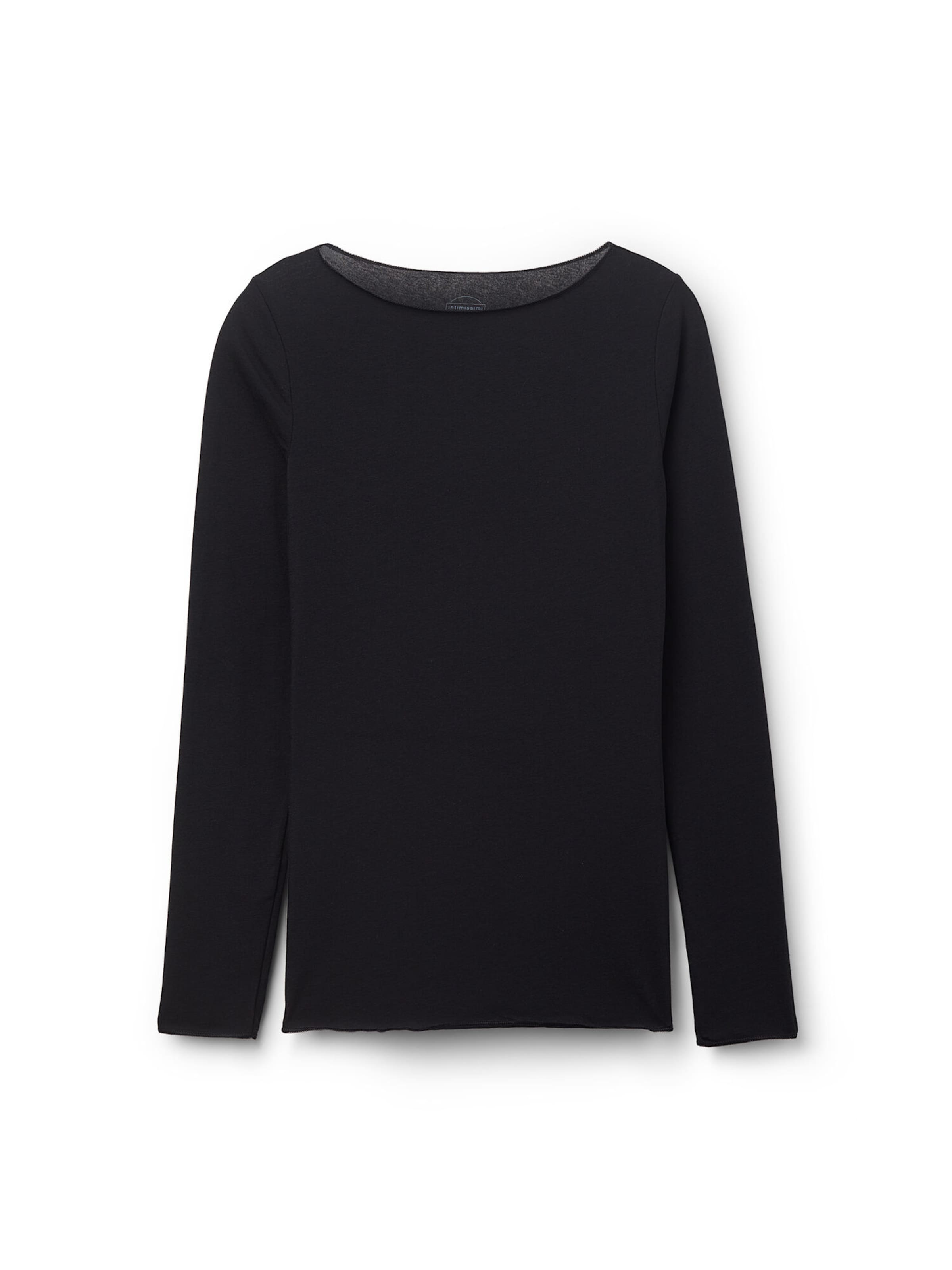 INTIMISSIMI Shirt 'THE SENSUAL COTTON' in Black: front