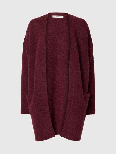 SELECTED Knit cardigan in XS in Burgundy, Item view