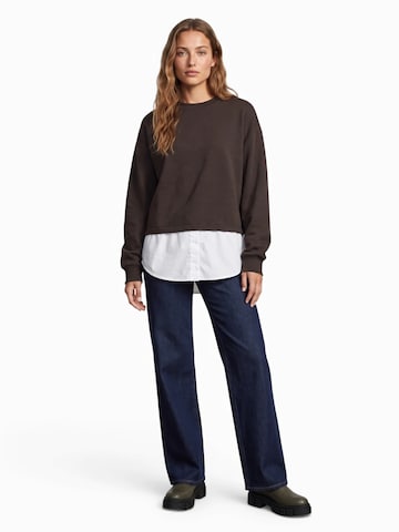 ABOUT YOU Sweatshirt 'Dorina' in Braun: Vorderseite