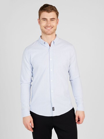 HOLLISTER - Ajuste estrecho Camisa en azul: frente