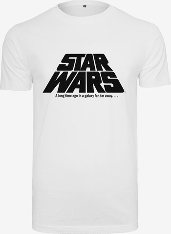 Merchcode Shirt 'Star Wars' in Wit: voorkant