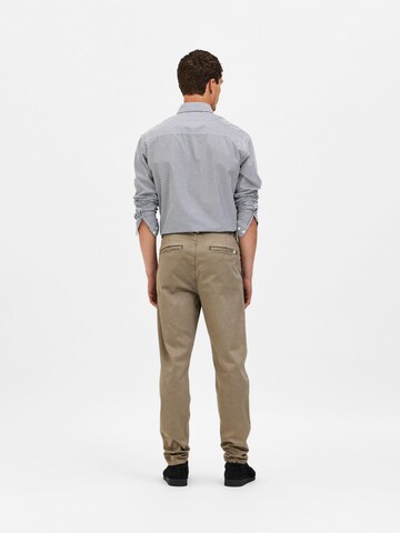 SELECTED HOMME Tapered Bukser 'RONAN' i grøn