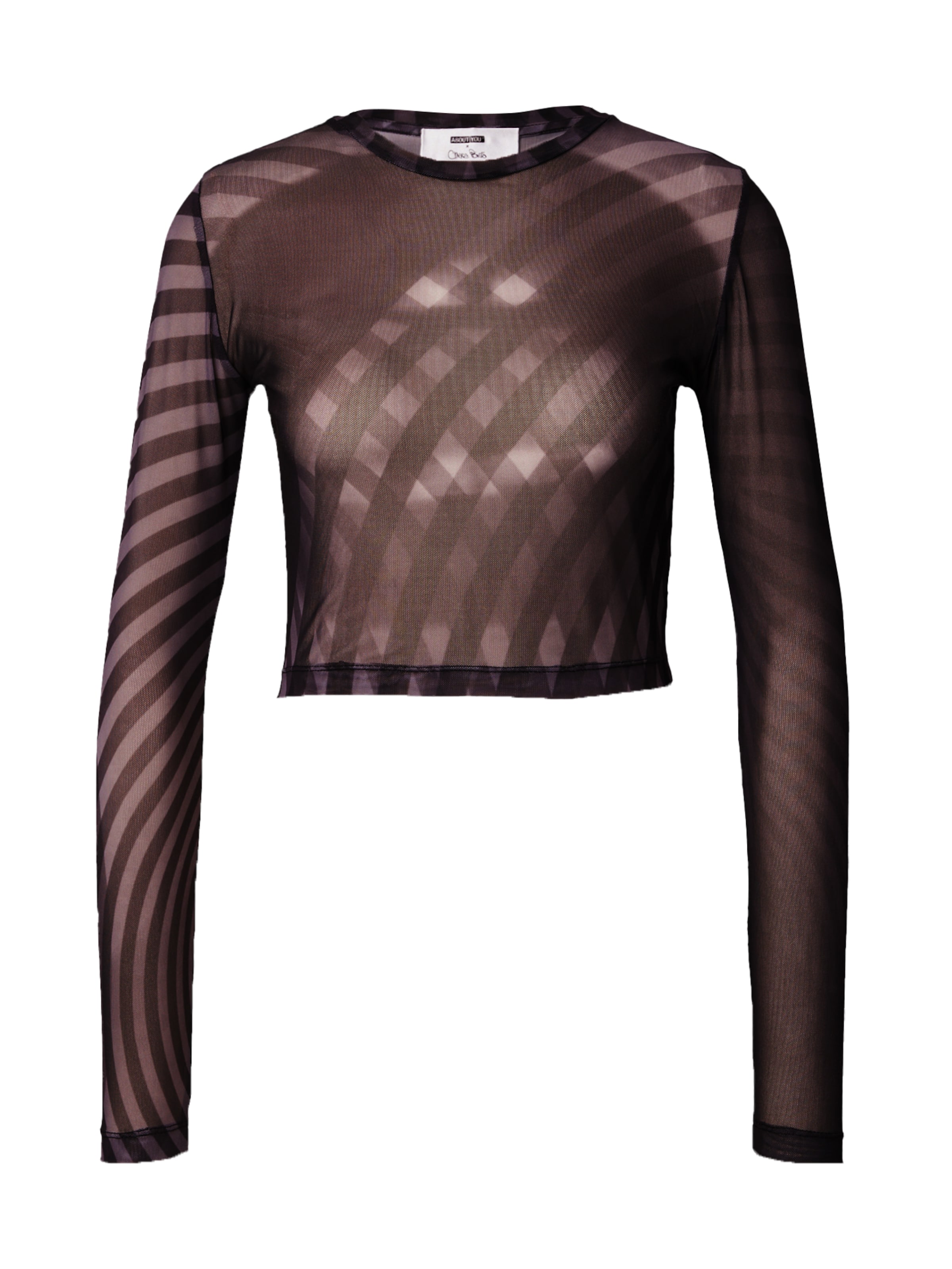 T-shirt 'Orelia' ABOUT YOU x Chiara Biasi en noir : devant