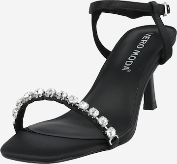 VERO MODA - Sandalias con hebilla 'RIKKO' en negro: frente