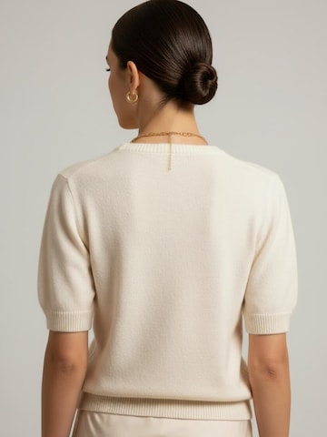 WEARABLE STORIES Sweater 'Nina' in Beige