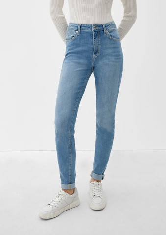 Coupe slim Jean 'Sadie' QS en bleu : devant