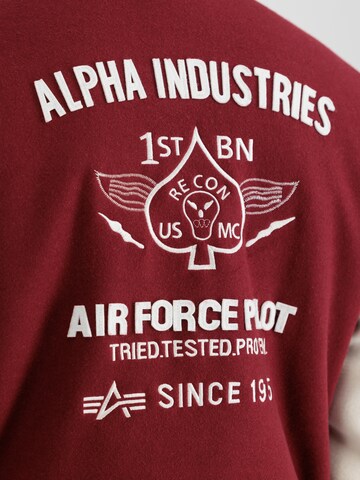 ALPHA INDUSTRIES Overgangsjakke i rød