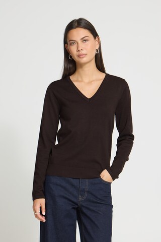 ICHI Pullover in Braun
