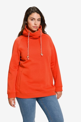 Ulla Popken Sweatshirt in Orange: front