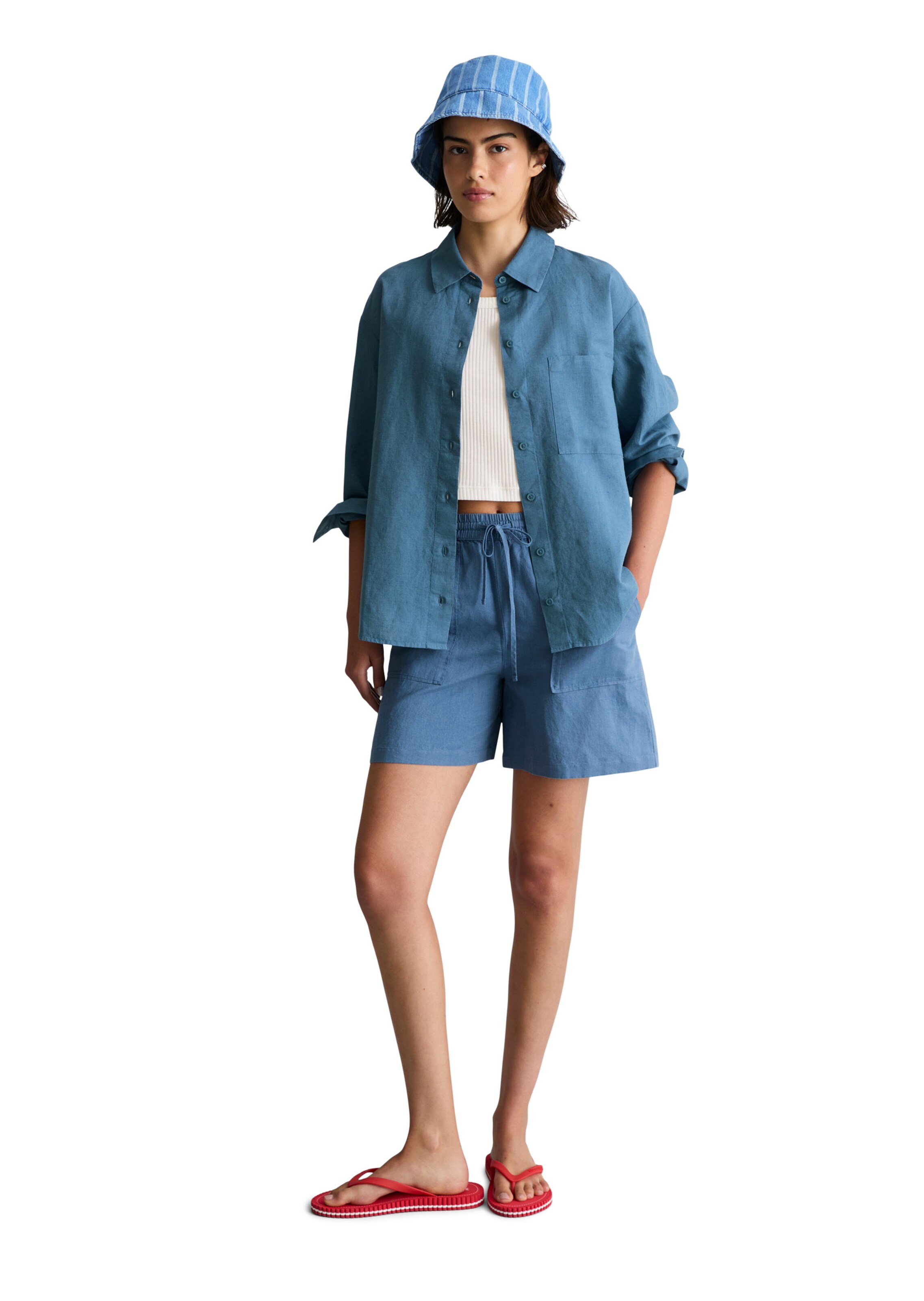 Marc O'Polo DENIM Blouse in Blauw
