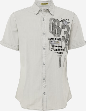 Coupe regular Chemise CAMP DAVID en gris : devant