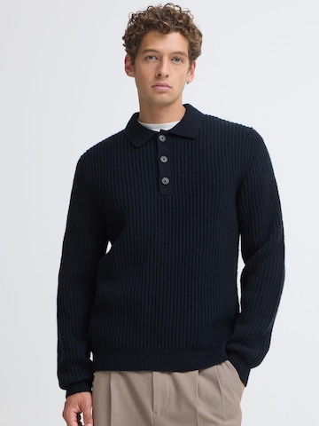 Casual Friday - Jersey 'CFAlbret Polo Knit' en negro: frente