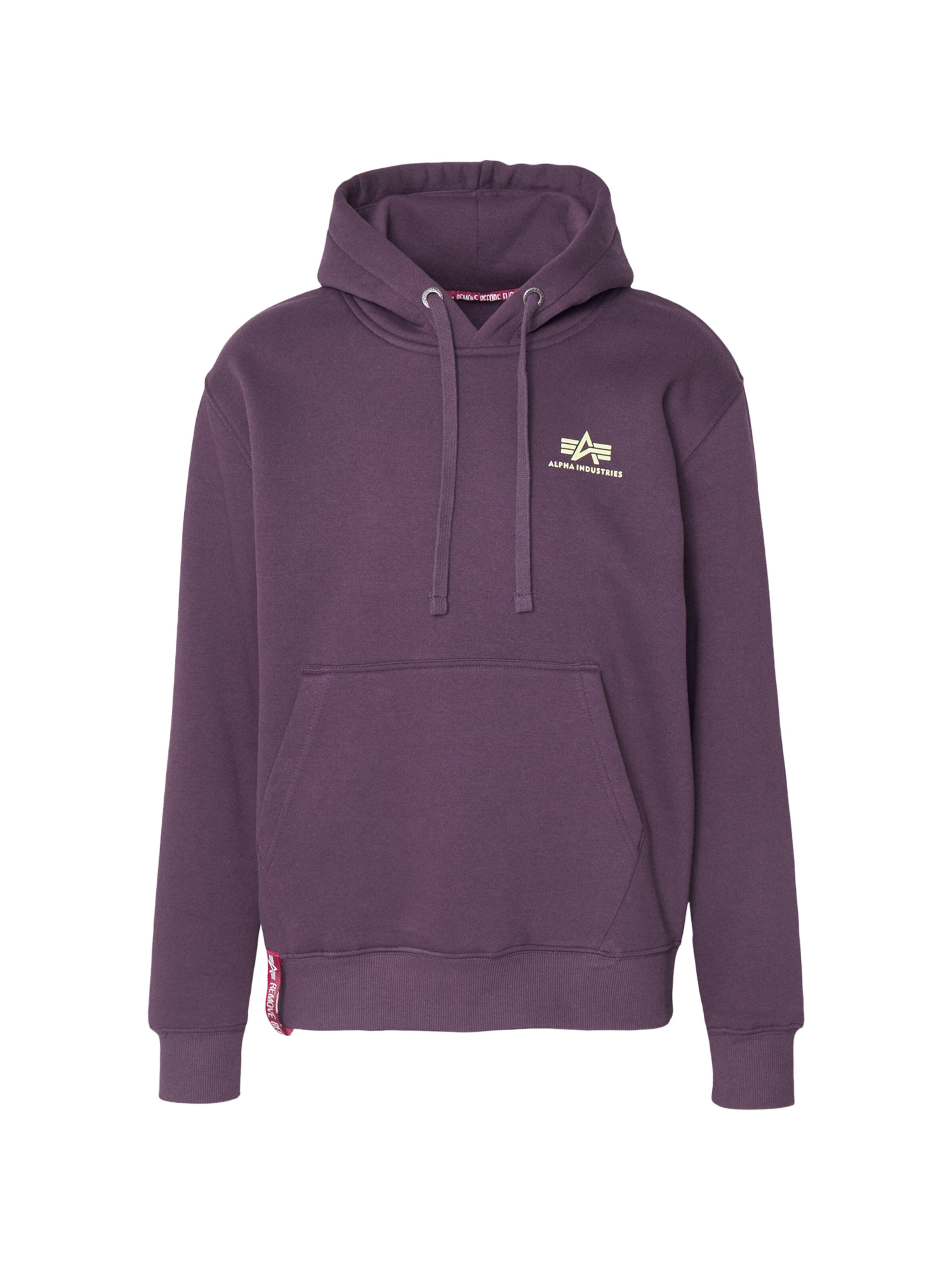 lillā ALPHA INDUSTRIES Sportisks džemperis: no priekšpuses